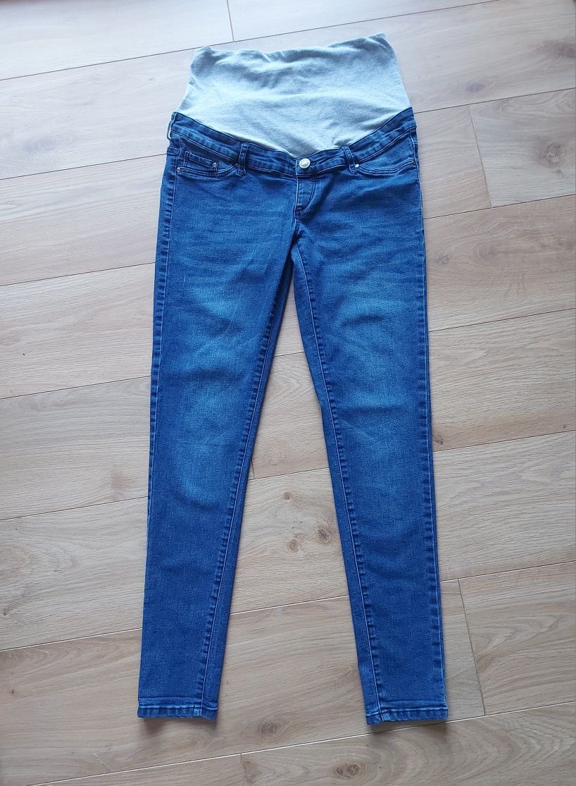 Skinny fit jeans / jeansy ciążowe z panelem - Esmara rozm. 38 / M