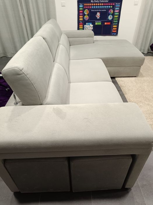 Sofá 3 lugares com chaise longue