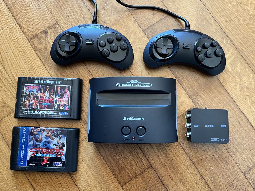 Consola de jogos Sega Megadrive Classic com 80+ jogos