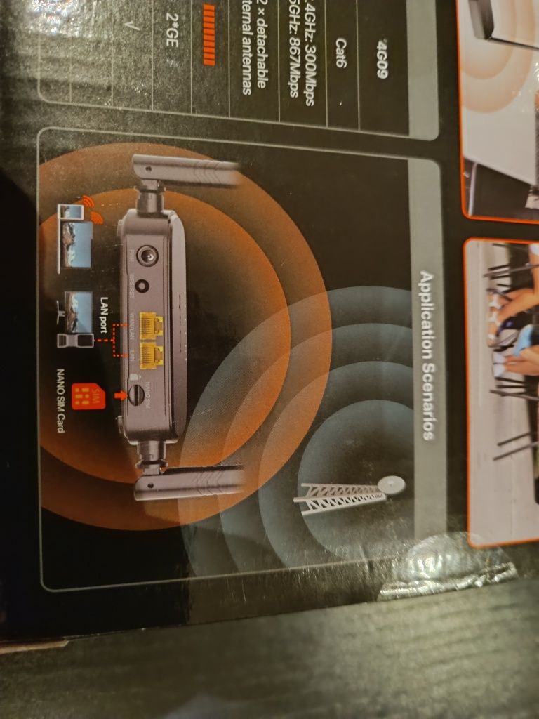 Router 4G cartão SIM