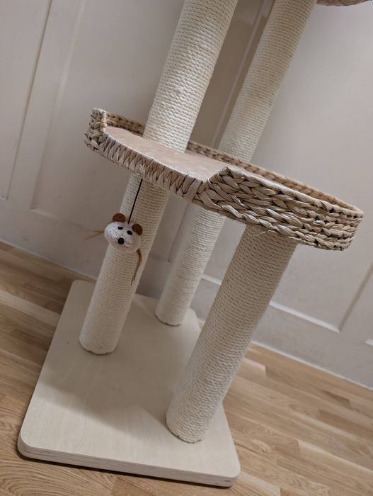 Natural Home III Drapak dla Kota Beżowy 60x40x154cm DUŻY