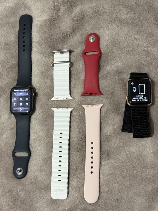 Apple Watch SE black + watch series 3 gold