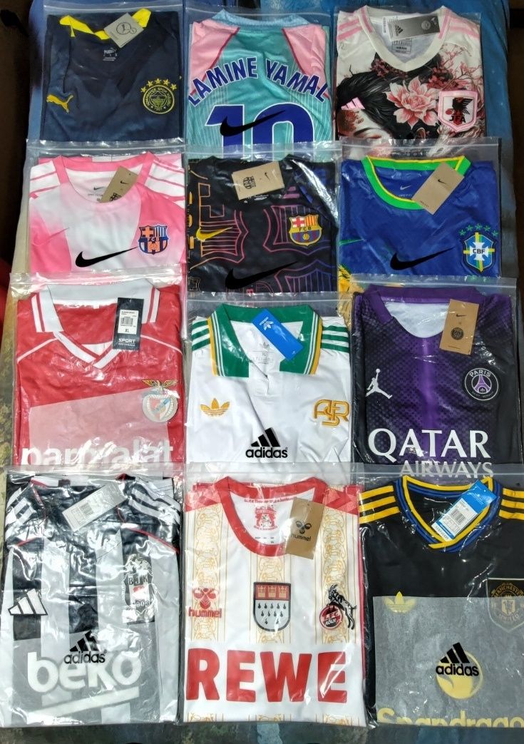 Camisolas futebol variadas