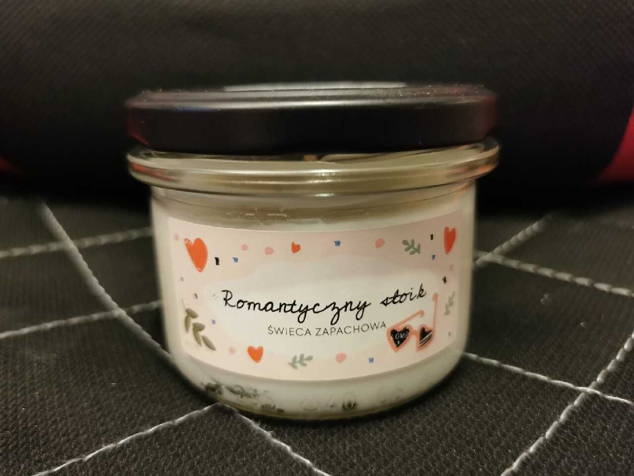 Romantyczny słoik świeca zapachowa 120g Aroma home