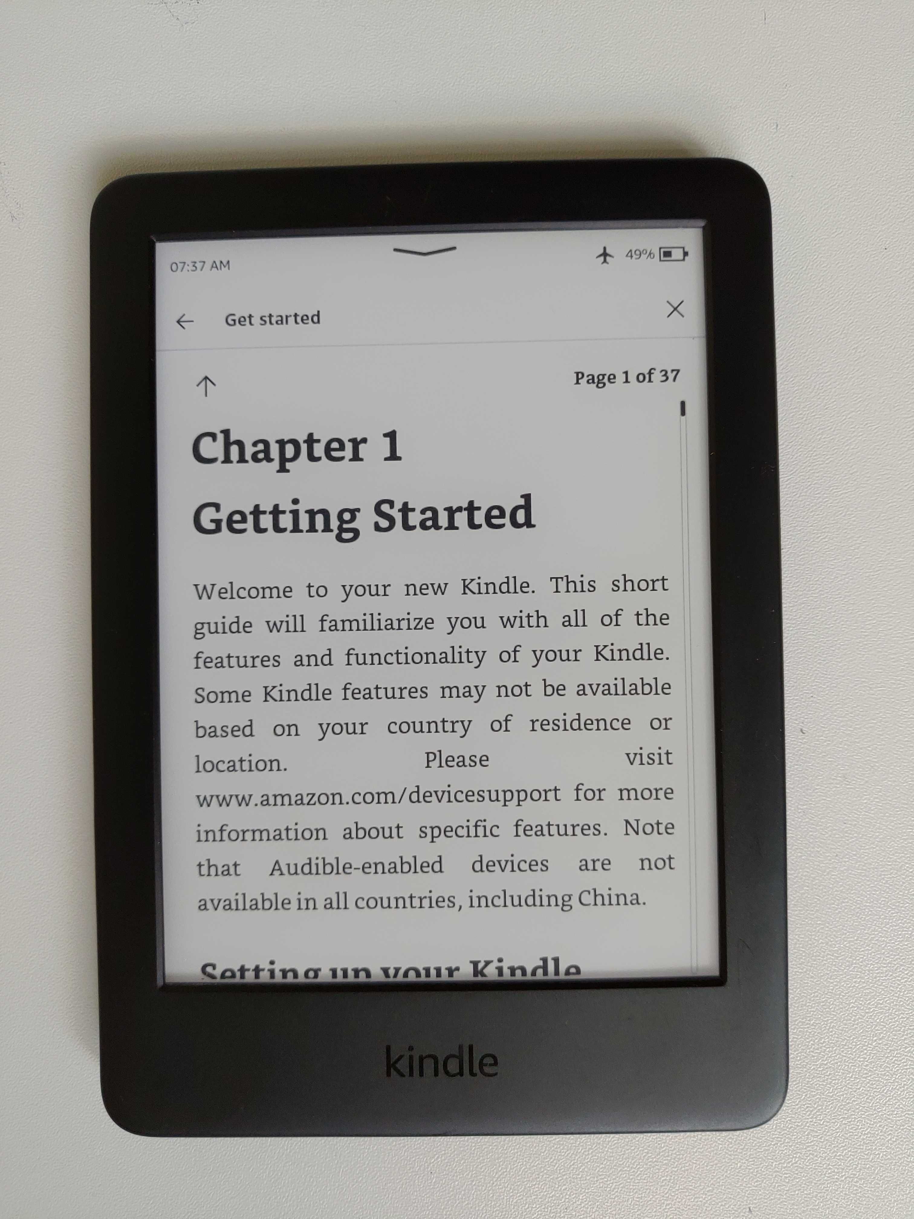 amazon kindle 10 Gen 6" підсв, біла/чорна