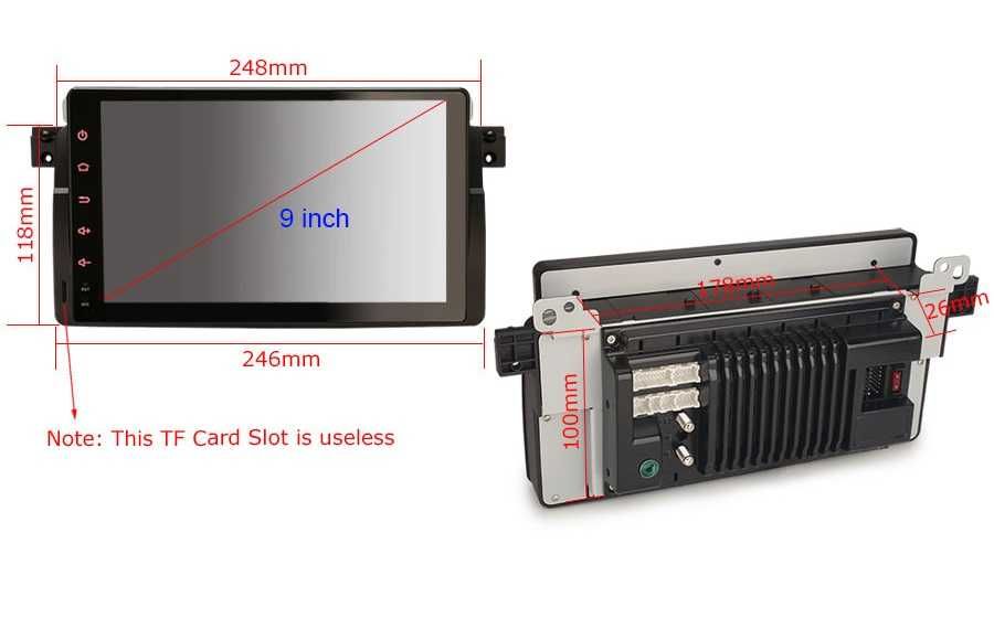 Radio FM DAB+ Tablet Android GPS DVD DSP USB SD Rover 75 BMW 3 E46