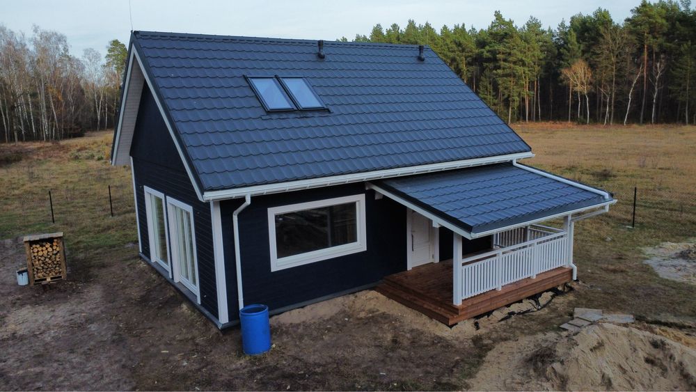 Dom murowany lub drewniany