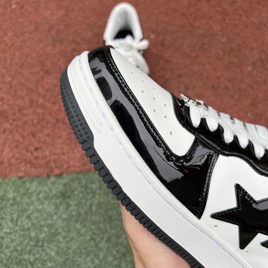 Кроссовки A Bathing Ape Bape Sta Black White M2 Бейп Ста черно-белые