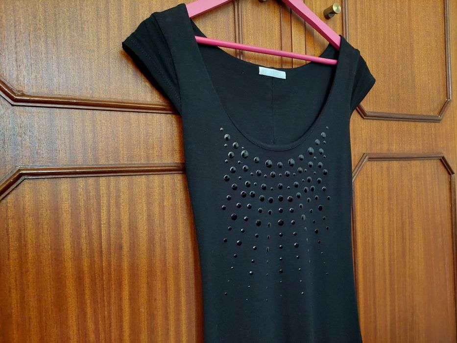 Vestido preto curto Promod