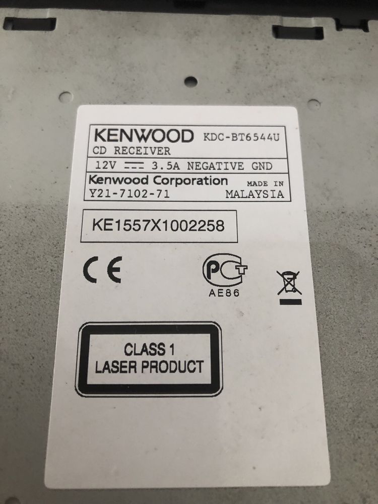 Auto Radio kenwood  KDC  BT 6544  50x4