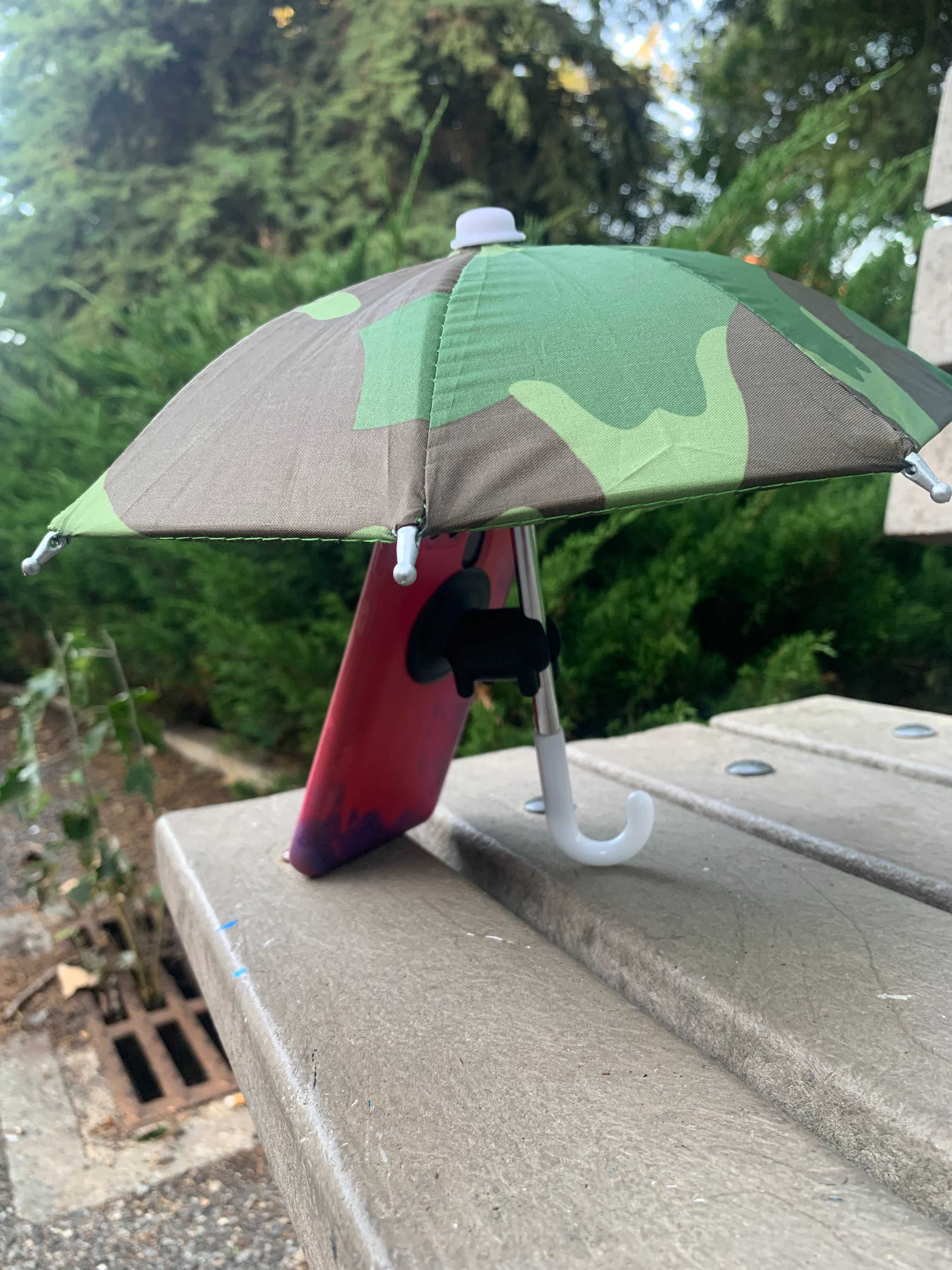 Suporte de telemóvel camuflagem - Protege o telemóvel do sol e chuva