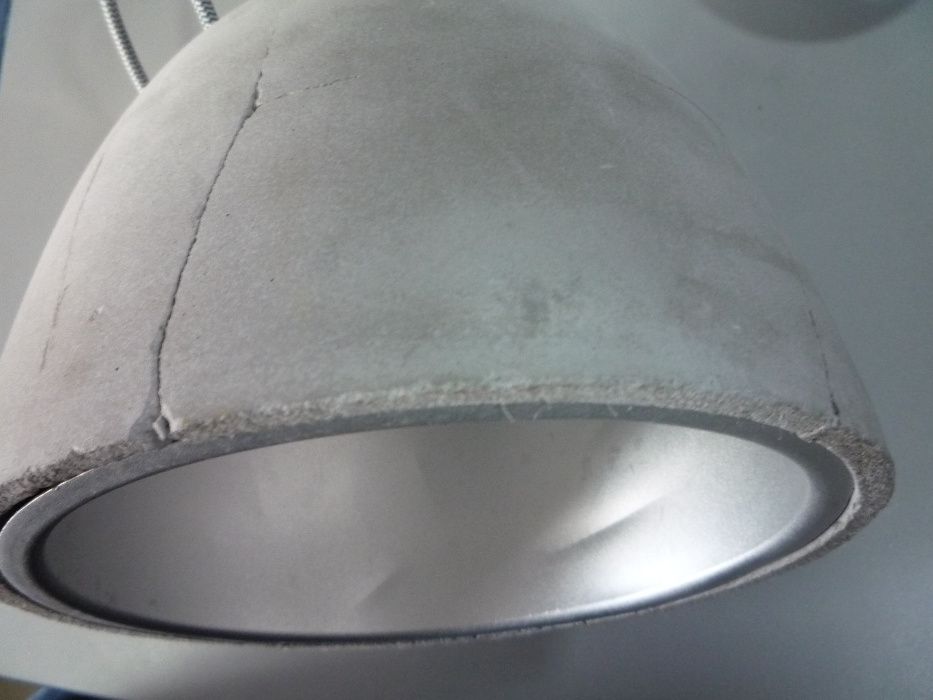 Nowoczesna Loftowa Betonowa Lampa Wisząca - uszkodzona