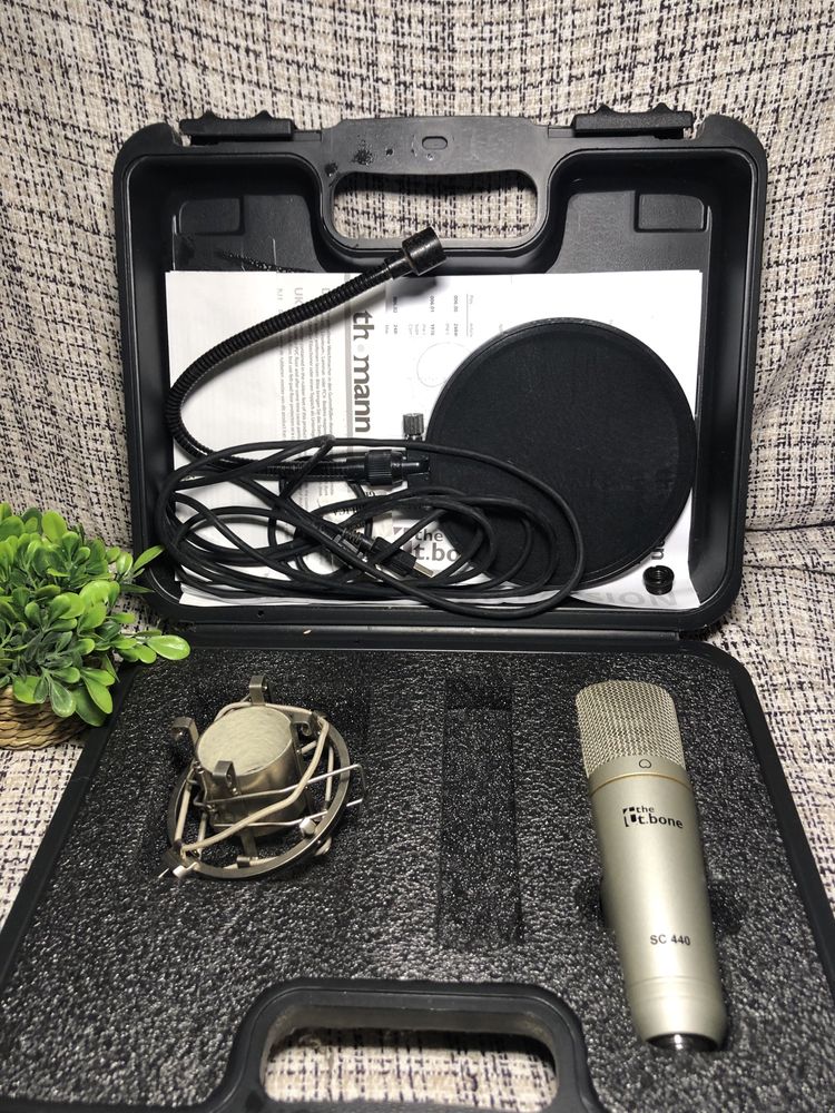 Microfone t.bone SC 440 USB - com pop filter