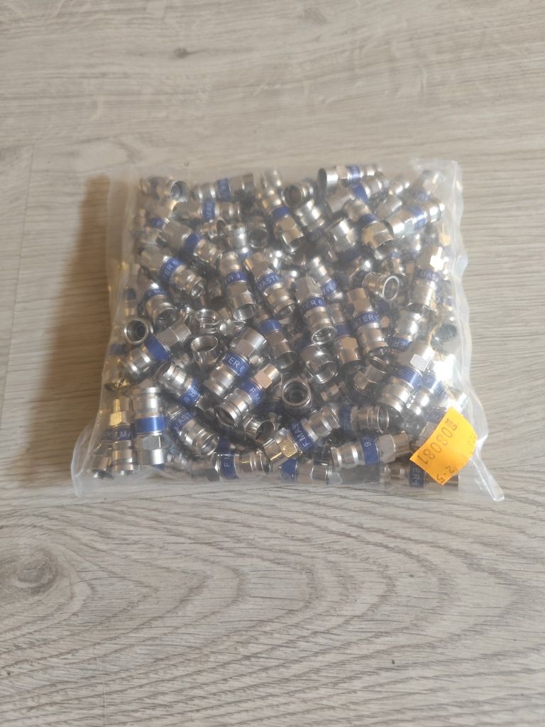 Złącze, Wtyk typ F MASTER F6 na RG-6 100 sztuk
