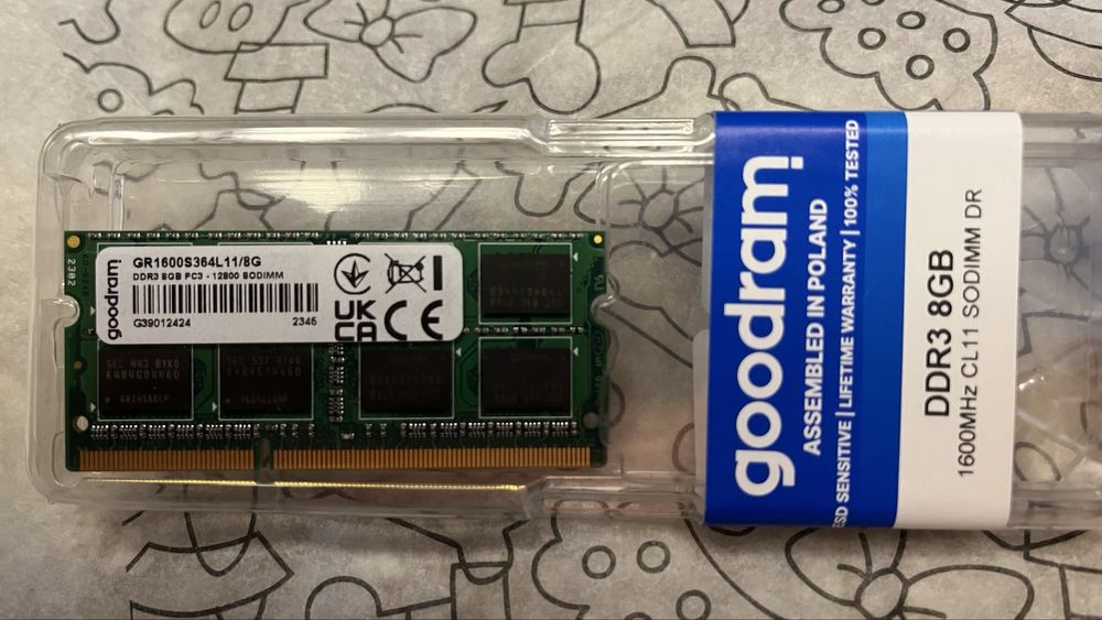 Goodram DDR3 8gb 1600MHz NOWA! nie uzywana