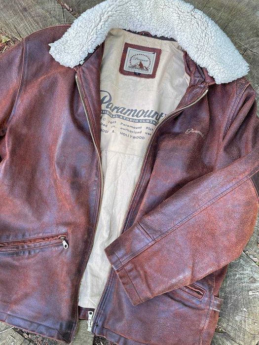 Вінтажна куртка авіатор 90х Paramount leather aviator jacket
