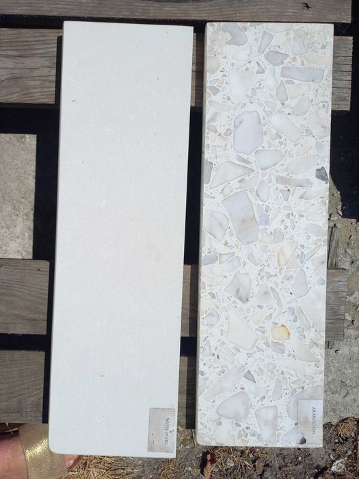 2 parapety biale aglomarmur