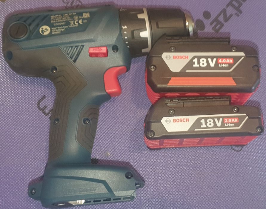 Wiertarko wkrętarka Bosch GSR 18V-21 Professional w zestawie 2 baterie