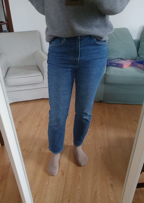 Jeansy H&M z wysokim stanem