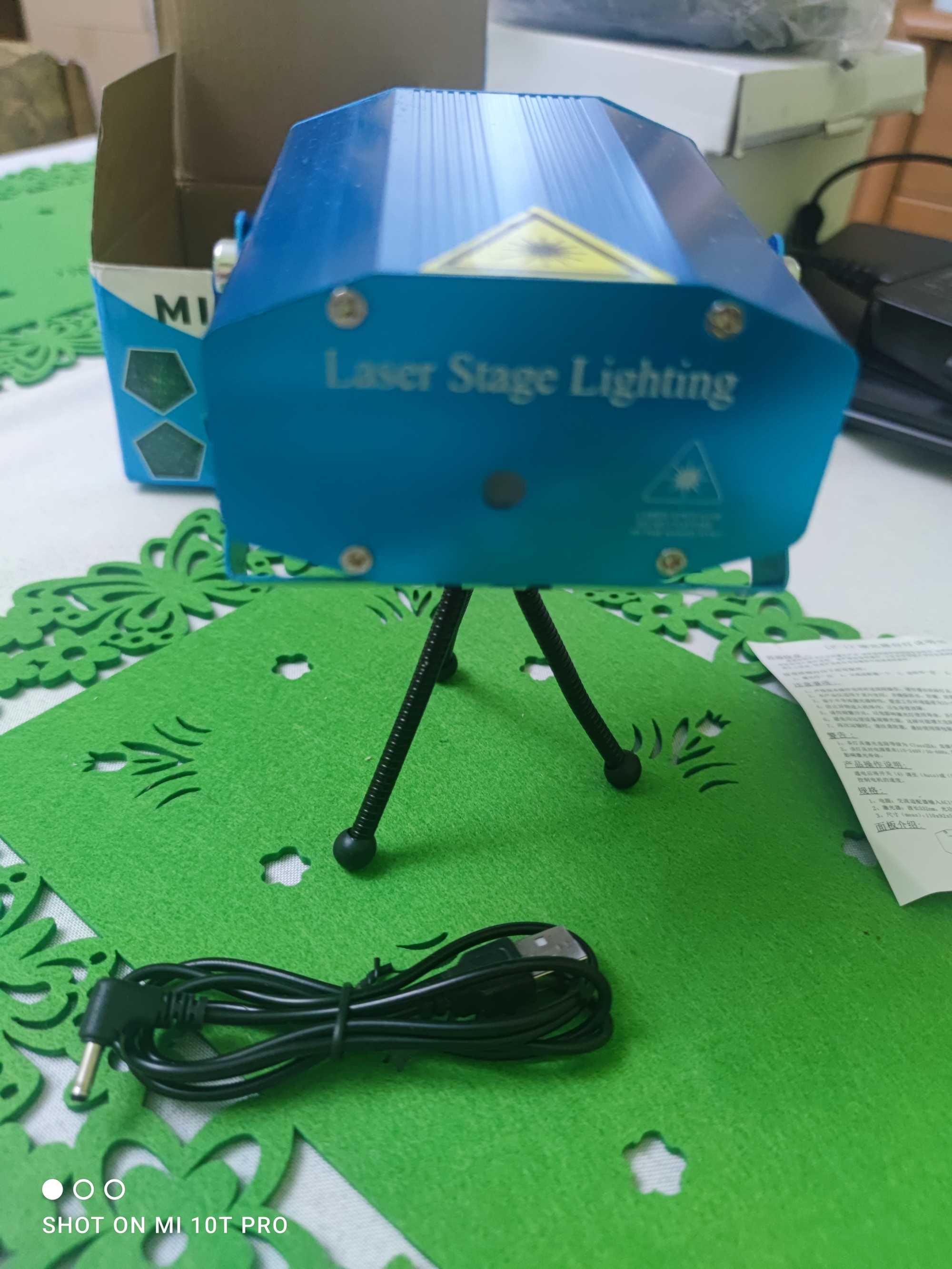 LASER projektor DYSKOTEKOWY lampa DISCO strobosko.