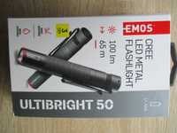 Super latarka EDC z klipsem EMOS Ultrabright 50 zasilanie 1xAAA - NOWA