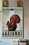Plakat Łazienki Bałtyk Polska Ryszard Kaja 100 x 70 cm