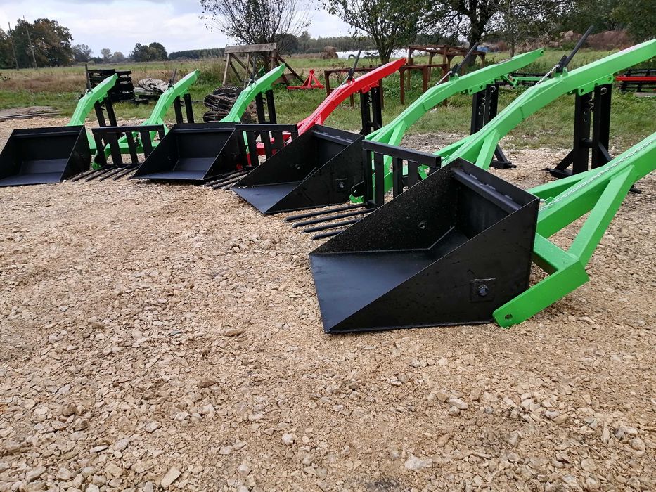 Podnośnik Widły do obornika Tur na linke, łycha na tył traktora