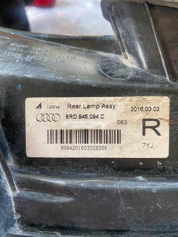 Задні LED ліхтарі Audi Q5 8R Стопи Оптика Фари Європа Ауді EU Q5 12-17