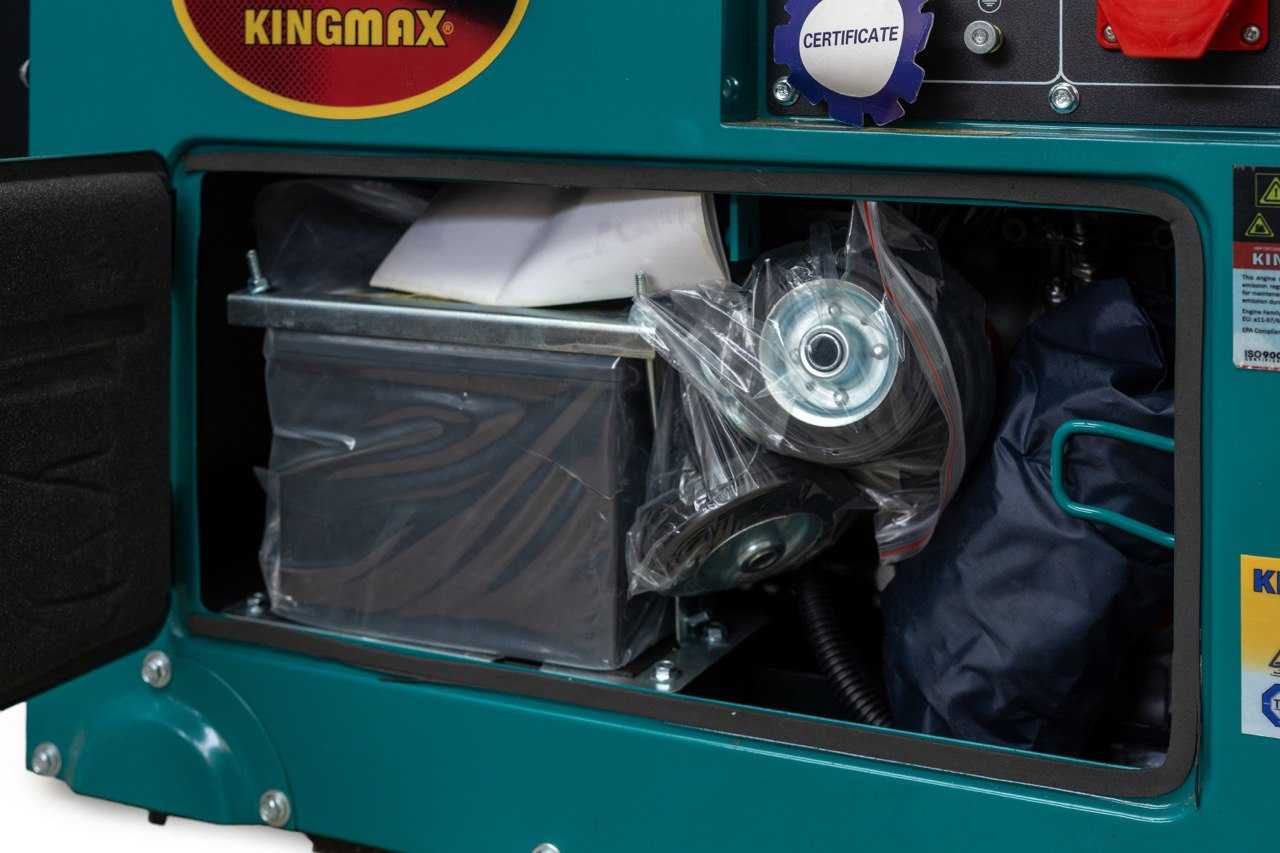 Безшумний дизельний генератор KINGMAX KM14500T3 5,4 кВт