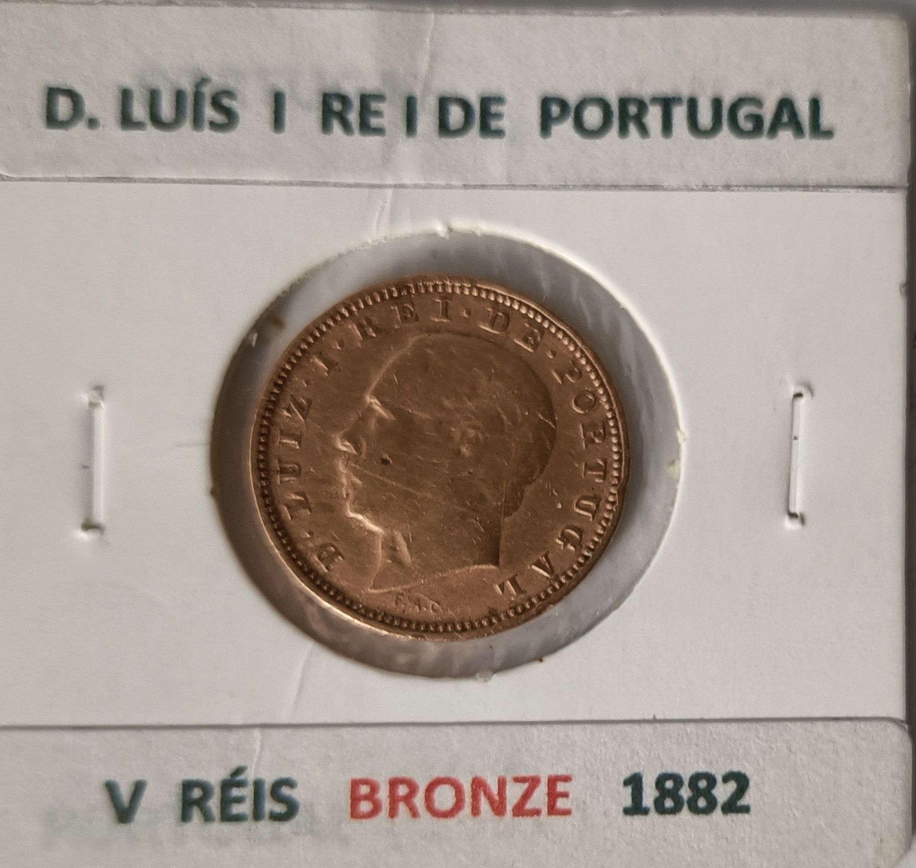 Moedas de 5 réis da Monarquia Portuguesa  "  BRONZE  "