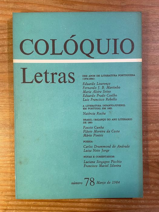 Colóquio - Letras - Número 78 (portes grátis) Carlos Drummond