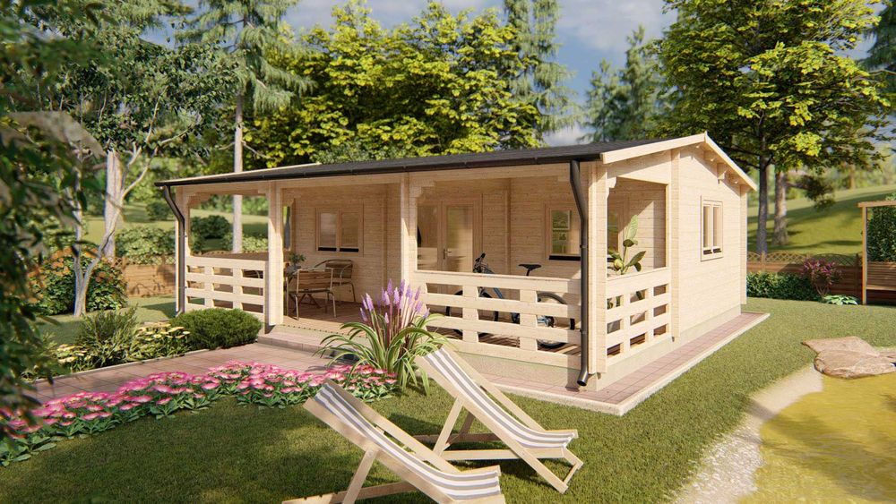 Drewniane historie- Domek Letniskowy ALMA 7,05 x 8 m2 NOWOŚĆ