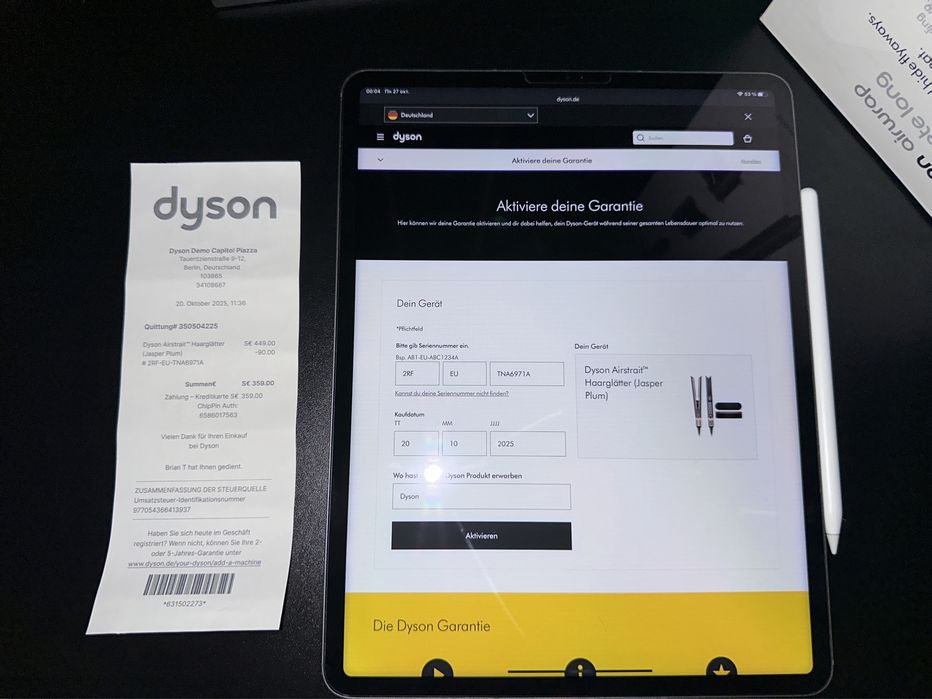 Випрямляч Dyson Airstrait HT01 Jasper Plum Оригінал новий!