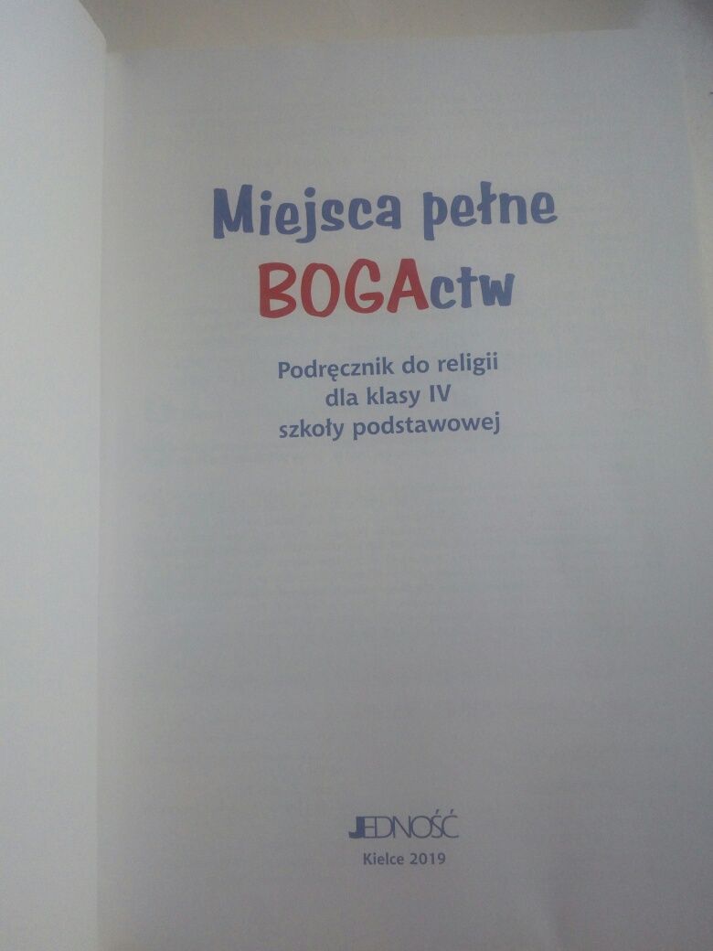 Podręcznik do religii kl IV