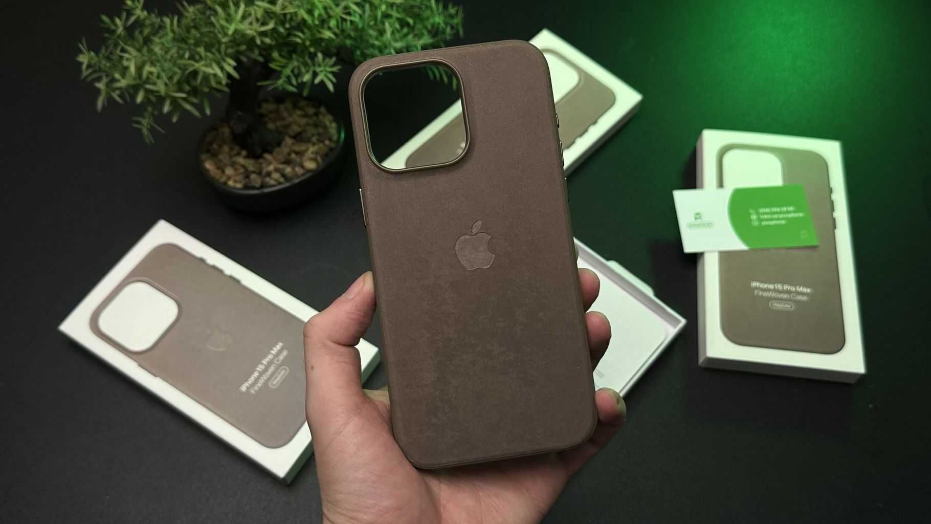 Чохол FineWoven with MagSafe для Apple iPhone 15 Pro Max Taupe