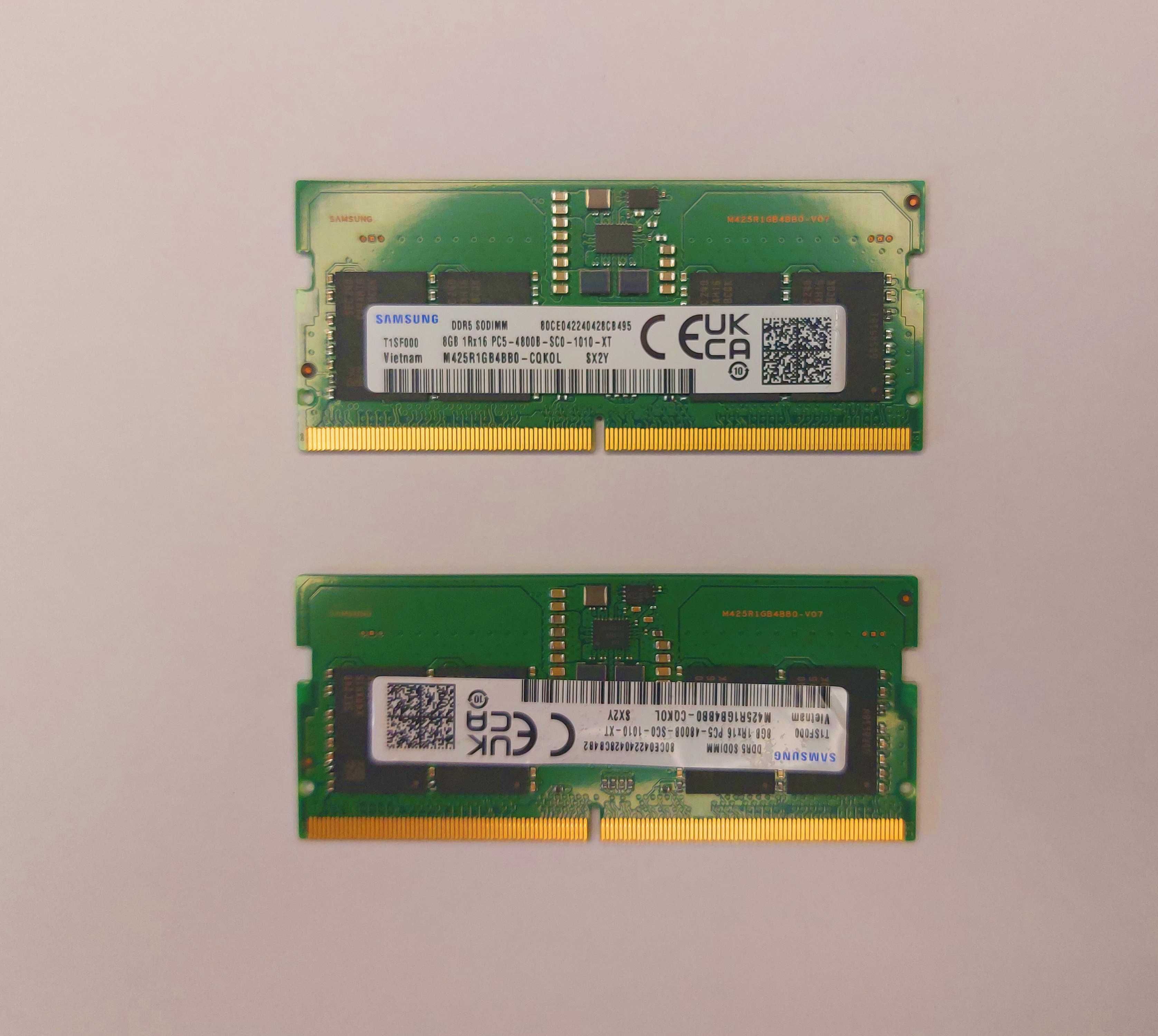 Оперативна пам'ять DDR5 2х8Gb 4800 МГц Samsung для ноутбуків