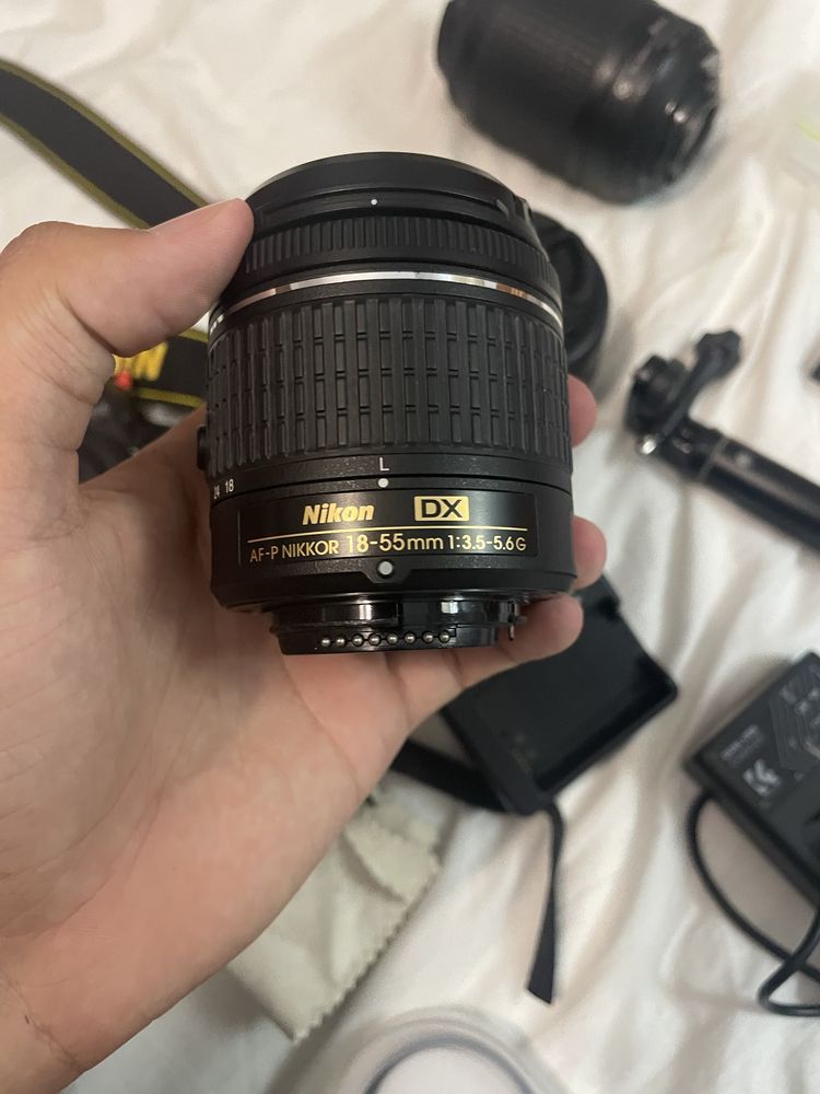 Nikon D3400 + 3 Objetivas + acessorios.
