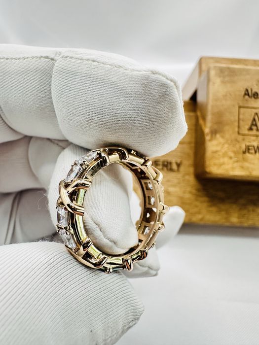 Золотое кольцо тиффани 585 пробы