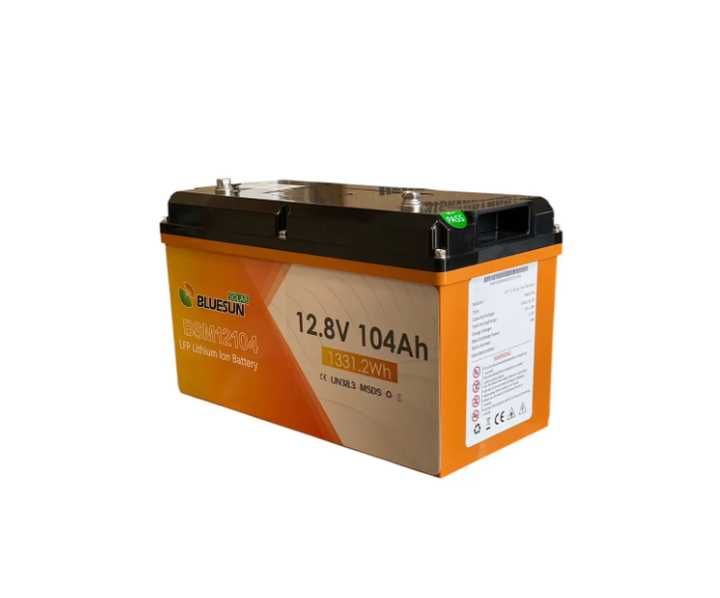 Акумулятор LiFePO4 BlueSun BSM BSM12104 12В 104Аг Помаранчевий