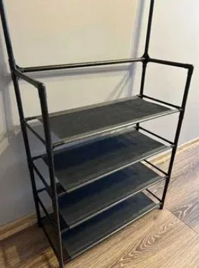 STOJAK WIESZAK METALOWY półka na ubrania buty loft