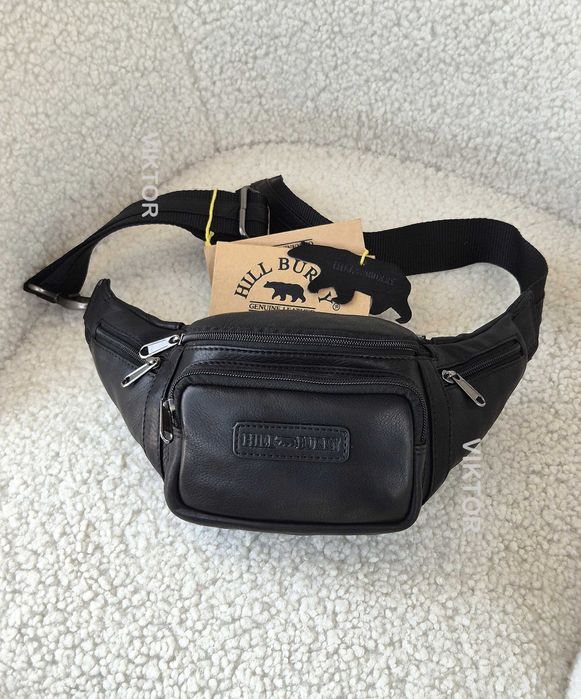 Кожаная сумка-бананка Hill Burry 3044. Германия. Шкіряна сумка