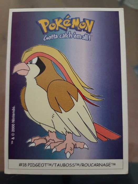 POKEMON dunkin boomer 2000 Carta # 18 PIDGEOT