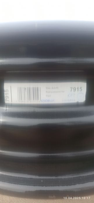 Диски Fiat Punto Evo 4Х100 R-15 ЕТ-43 J-6 ЦО- 56мм