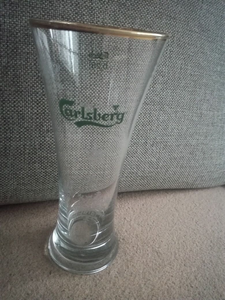 Pokal szklanka Carlsberg 0,25l śnieżynki śnieżynka