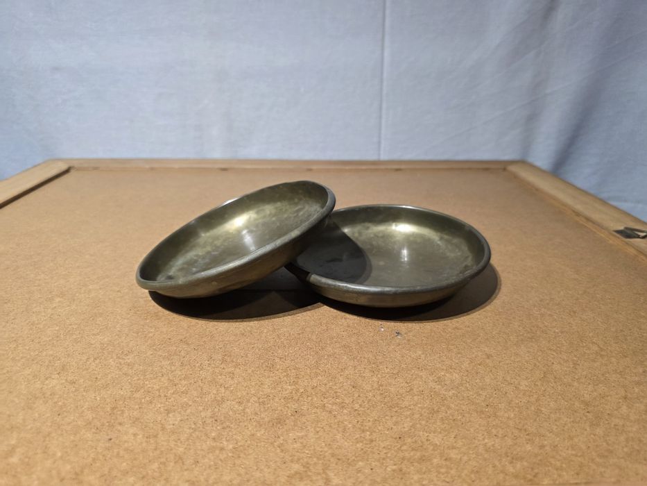 Sygnowane szalki mosiężne do wagi 2kg Carska Rosja 1909r.