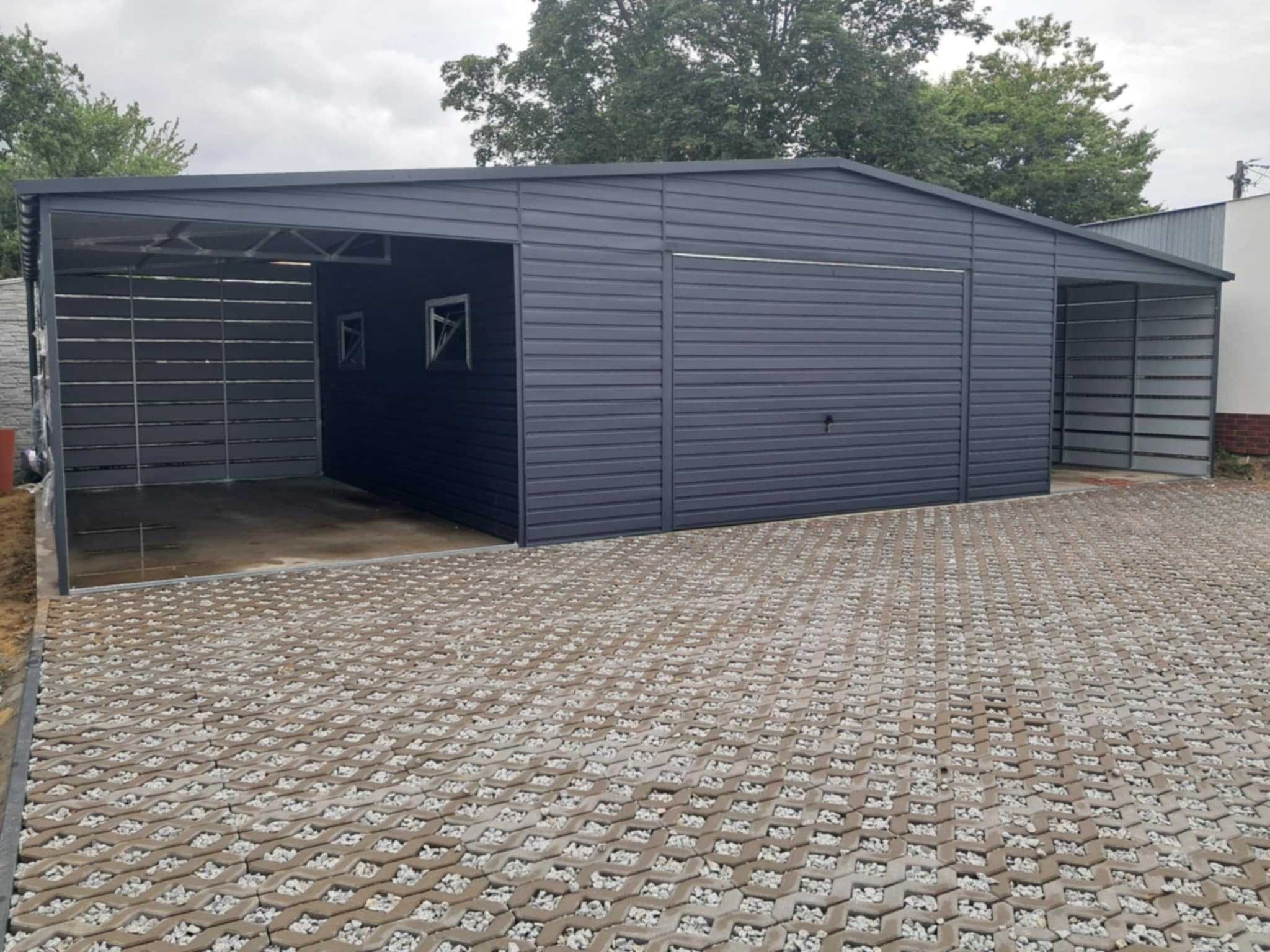 Garaż blaszany wiata 12x6 KONSTRUKCJA W OCYNKU. Producent. Cała POLSKA