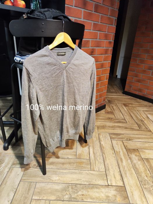 Sweter 100% wełna merino S