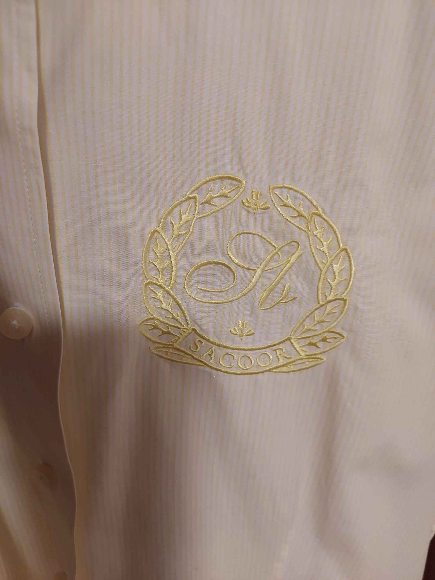 Camisa feminina Sacoor Amarela e Branca  tamanho 38,  excelente