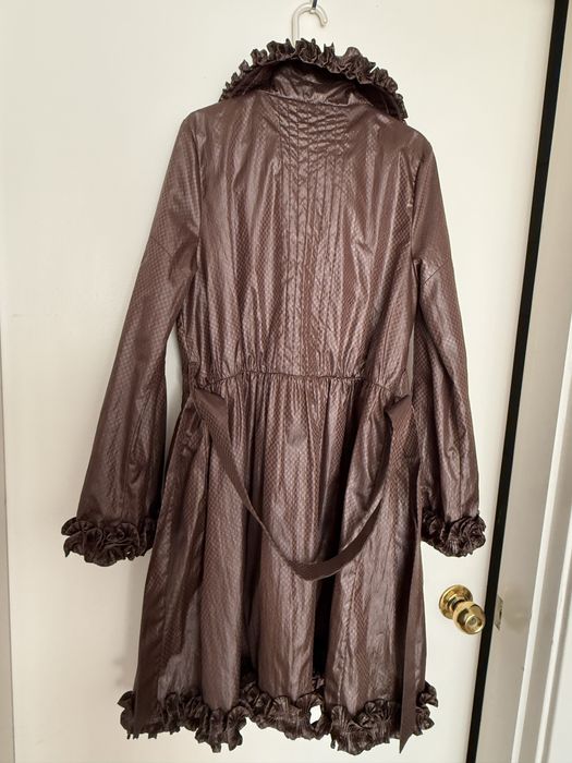 Gabardine de mulher castanha