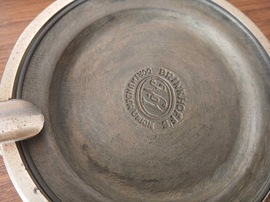 Cinzeiro antigo em mármore e latão, Brinkhoff´s